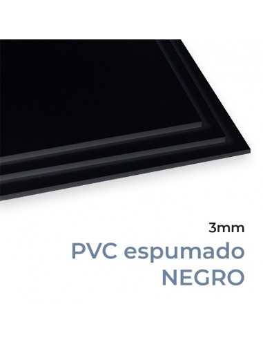 PVC ESPUMADO 3mm NEGRO MATE_MOLDIBER