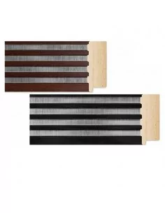 TACO NEGRO TIRAS PLATA (95mm Pack 17 m) 2