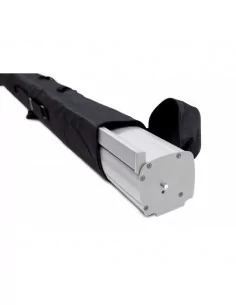 Bolsa económica transporte roll up textil negro con cremallera 2