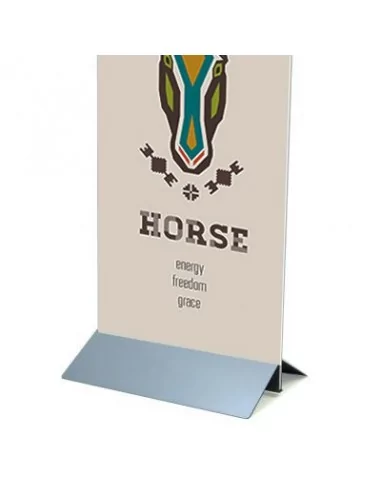 BASE SOPORTE METÁLICA PARA PANELES HASTA 150 cm ALTURA DISPLAY PUBLICIDAD EN GRAN FORMATO | MODELO VALONIA