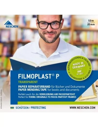 ADHÉSIF TRANSPARENT NESCHEN FILMOPLAST® P PH NEUTRE 20 mm x 50 m