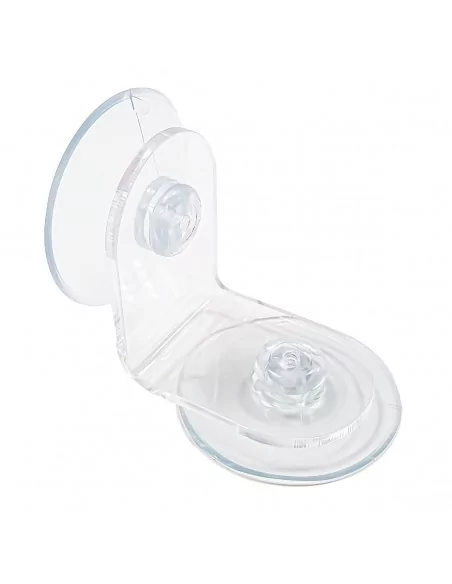 Équerre en acrylique 90° avec ventouses support d’angle transparent Équerre en acrylique 90° avec ventouses support d’angle transparent