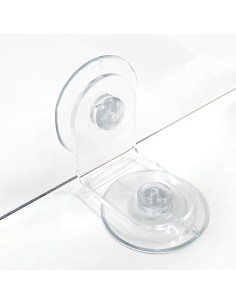 Équerre en acrylique 90° avec ventouses support d’angle transparent