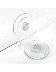 Équerre en acrylique 90° avec ventouses support d’angle transparent