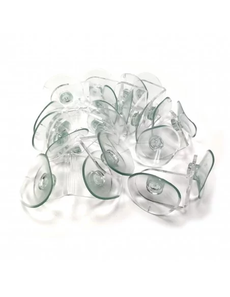 Équerre en acrylique 90° avec ventouses support d’angle transparent Équerre en acrylique 90° avec ventouses support d’angle transparent