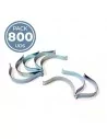 Attaches métalliques pour montage de cadres en aluminium. Sachet de 800 unités