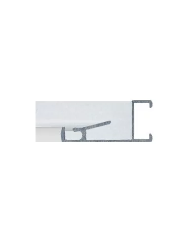 Moldura de alumínio modelo 11 - Sob medida para quadros vitrine