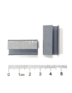 Grapa Metálica chapa para unir Flejes Plásticos de 13 mm 2