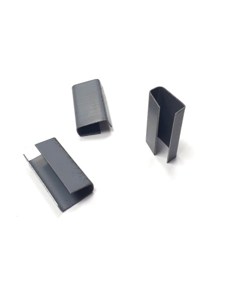 GRAPA METÁLICA PARA UNIR FLEJES PLÁSTICOS CON FLEJADORA MANUAL ANCHO 13 mm