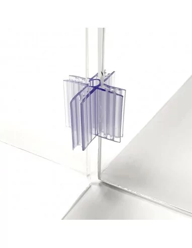 Piezas plásticas UNIÓN 90 GRADOS entre mamparas Piezas plásticas UNIÓN 90 GRADOS entre mamparas