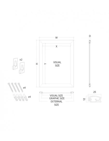 MARCO CLICK. ECO. Varios Tamaños