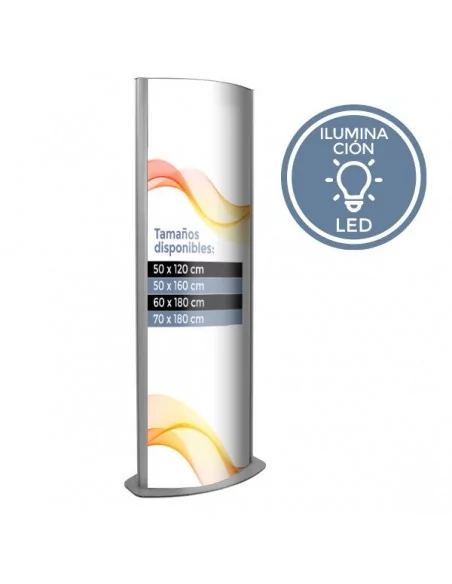 TOTEM PUBLICITARIO CON ILUMINACION PARA USO INTERIOR