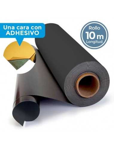 IMÁN FLEXIBLE ADHESIVO para ETIQUETAS. BOBINA 10m VARIOS ANCHOS