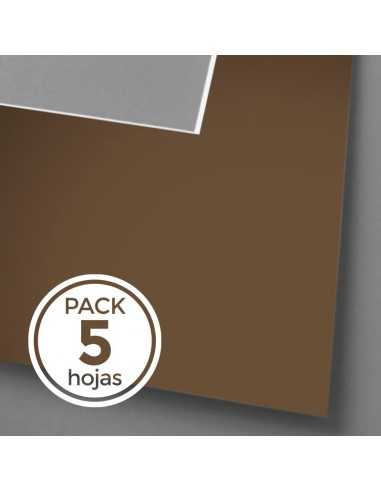 Passepartout ECONOMICO (Pack 5 hojas) (810X1200) MARRON