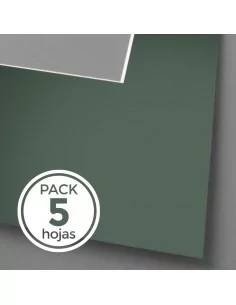Passepartout ECONOMICO (Pack 5 hojas) (810X1200) VERDE