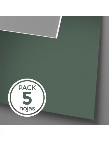 Passepartout ECONOMICO (Pack 5 hojas) (810X1200) VERDE