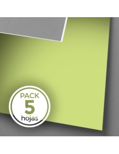 Passepartout ECONOMICO  (Pack 5 hojas) (810X1200) VERDE PISTACHO