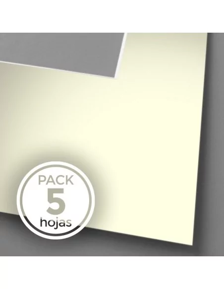 Passe-partout réversible blanc-écru clair, épaisseur de 1,70 mm. Dimensions 800x1200 mm, pack de 5 feuilles Passe-partout réversible blanc-écru clair, épaisseur de 1,70 mm. Dimensions 800x1200 mm, pack de 5 feuilles