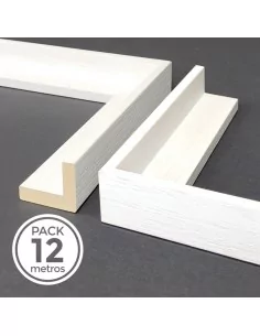 MOLDURA CAJA AMERICANA 30mm Blanco Decapé