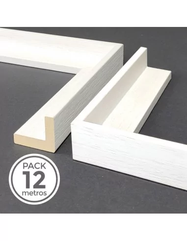 MOLDURA CAJA AMERICANA 30mm Blanco Decapé