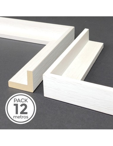 MOLDURA CAJA AMERICANA 30mm Blanco Decapé