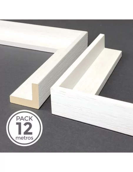 MOLDURA CAJA AMERICANA 30mm Blanco Decapé MOLDURA CAJA AMERICANA 30mm Blanco Decapé
