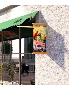 SOPORTE DE BANDEROLA PARA PARED - VARIOS TAMAÑOS 2