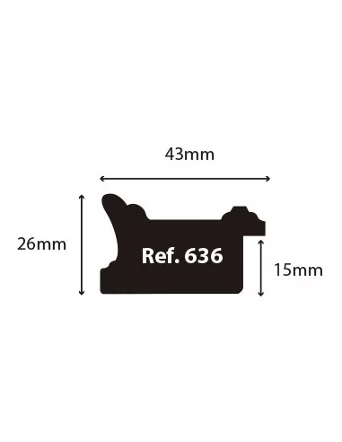 MOLDAGEM SUAVE 43mm PRATA VELHA