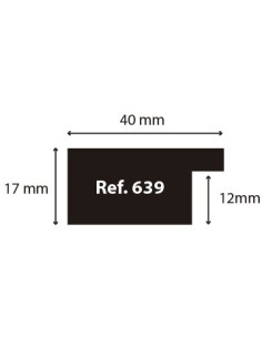 MOLDURA RUSTICA 40mm BLANCO 2