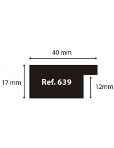MOLDURA RUSTICA 40mm BLANCO 2