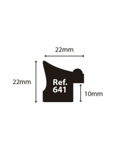 MOLDURA 22mm FILO BOLAS BLANCO 2