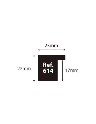 MOLDURA 23mm|PRETO