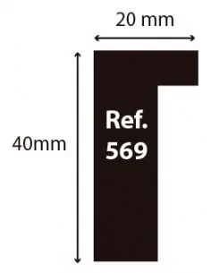 CAJA 20 x 40mm . BLANCO MATE 2