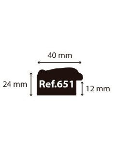 MOLDURA LABRADA 39x22mm BLANCO DECAPÉ 2