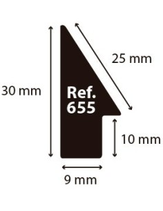 PIRÁMIDE 15x30mm BLANCO 2