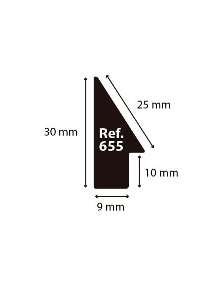 Moulages de style pyramidal ⋅ 15x30mm Blanc