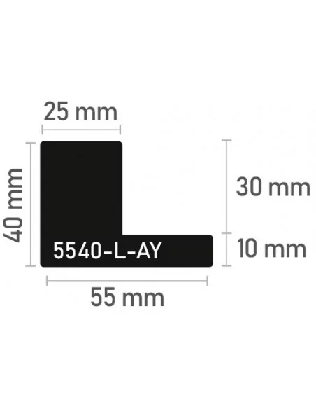 MOLDURA CAJA AMERICANA 40mm AYOUS CRUDA. (Pack 12 metros) MOLDURA CAJA AMERICANA 40mm AYOUS CRUDA. (Pack 12 metros)