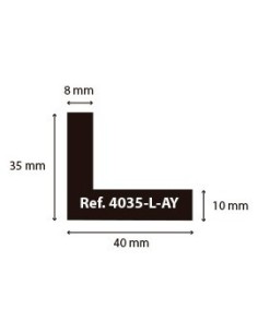 Moulure ELE caisse américaine 56x45 mm non décorée pour toiles 2