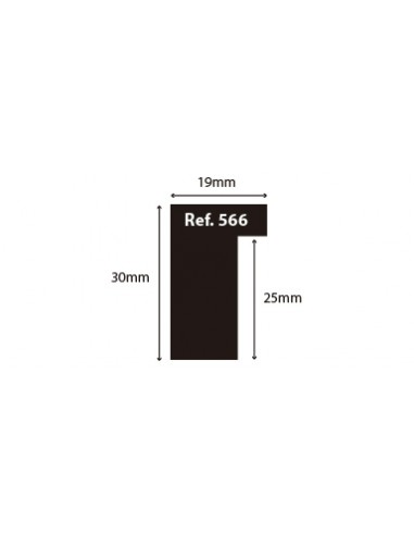 MOLDURA CAJA 30x19. BLANCO RASPADO