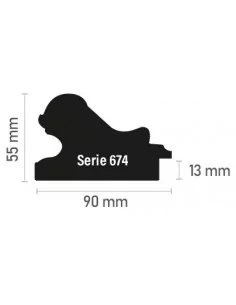 CLASSIC GRABADA MOLDURA. 90x55mm. PLATE 2