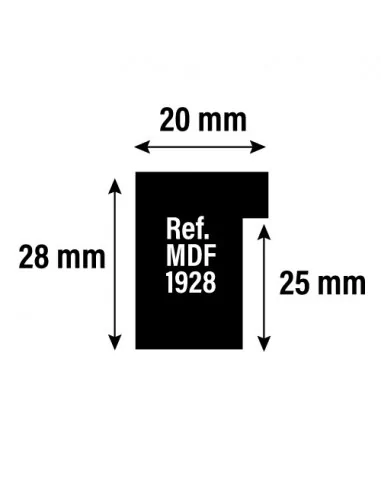 MOLDURA FOR TABLES in DM 20x28mm 日本語...