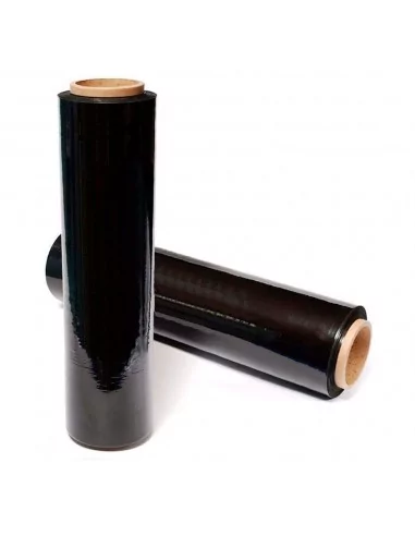 FILM EXTENSIBLE NEGRO OPACO | Embalaje | Paletizaje | 50cm. 150m. 35 micras.