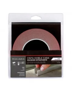 CINTA DOBLE CARA MACBOND de alta adhesión. Color GRIS