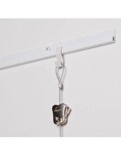 GANCHO "S" PARA CABLES CON LAZO. BLANCO 2