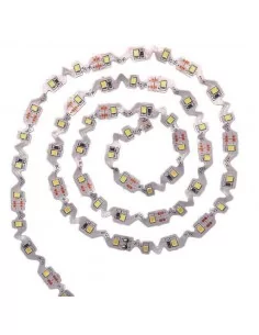 TIRA LED FLEXIBLE ZIG ZAG. INTERIOR. SMD 2835. 60 led/m 2