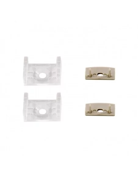 PERFIL ALUMINIO MONTAJE EN SUPERFICIE CON TAPA DIFUSORA PARA TIRAS LED HASTA 12mm ANCHO