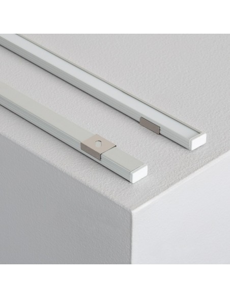 PERFIL TIRA LED. MONTAJE EN SUPERFICIE. Rígido. Anchura led máx. 10mm. (ALED-S211)