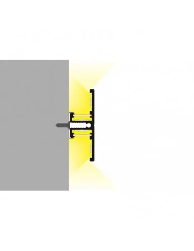 PERFIL TIRA LED. MONTAJE EN SUPERFICIE. Doble cara. Anchura led máx. 10mm. (ALED-S310) PERFIL TIRA LED. MONTAJE EN SUPERFICIE. Doble cara. Anchura led máx. 10mm. (ALED-S310)