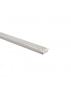 Profilé en aluminium encastrable - Installation bande LED jusqu’à 10 mm - Couvercle continu