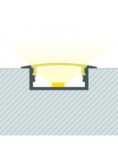 PERFIL TIRA LED. PARA EMPOTRAR. Tiras hasta 18mm. (ALED-E118) 2